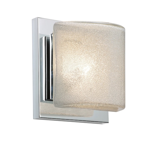 Besa Lighting Paolo Mini Sconce, Glitter, Chrome Finish, 1x5W LED 1WS-7873GL-LED-CR
